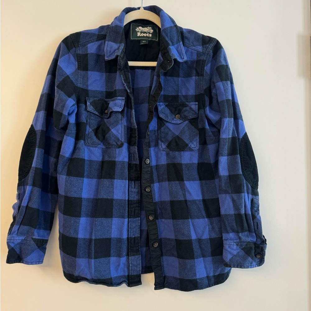 Roots flannel shirt, small